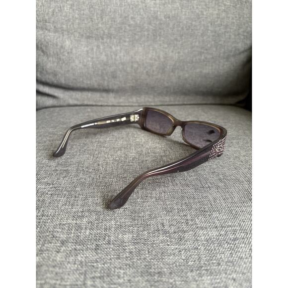 Beausoleil Paris Womens Y2K Small Rectangle Purple Jeweled Sunglasses 205 04 main image 9